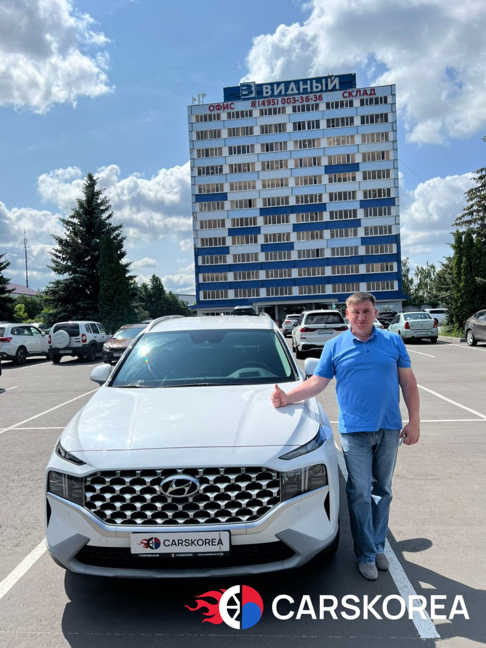 Hyundai Santa Fe 2.2 2WD Prestige, 2020 из Кореи — отзыв клиента 