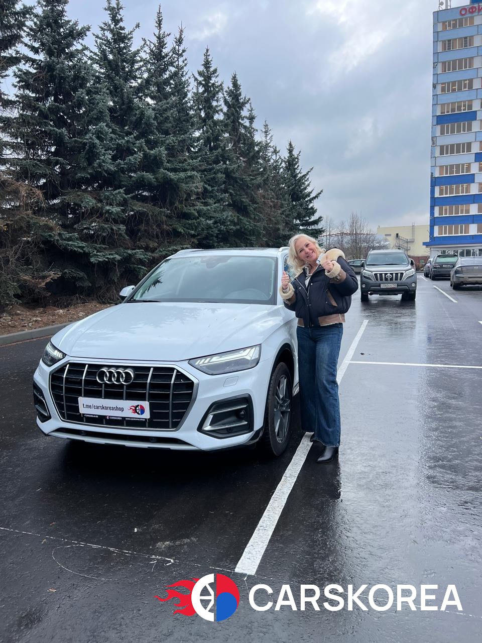 Audi Q5, 2022 из Кореи — отзыв клиента Ольга